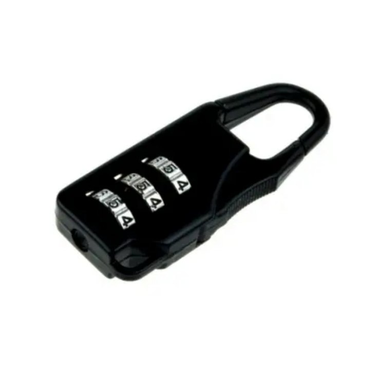 Swiss Aluminum Combination Lock Black
