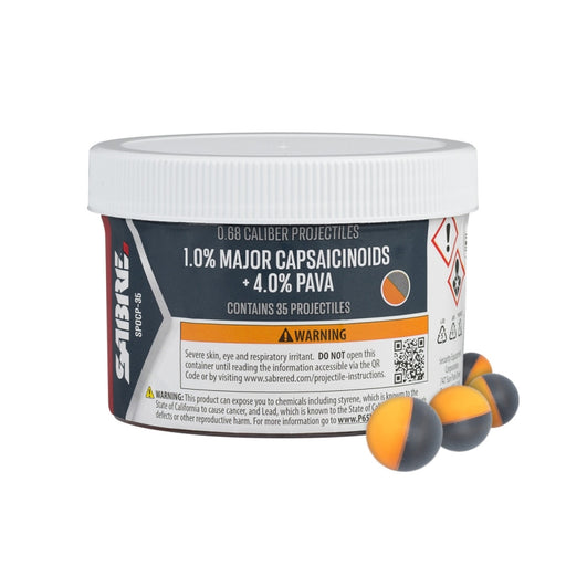 Red Pepper 0.68 Caliber Irritant Projectiles 35-Pack